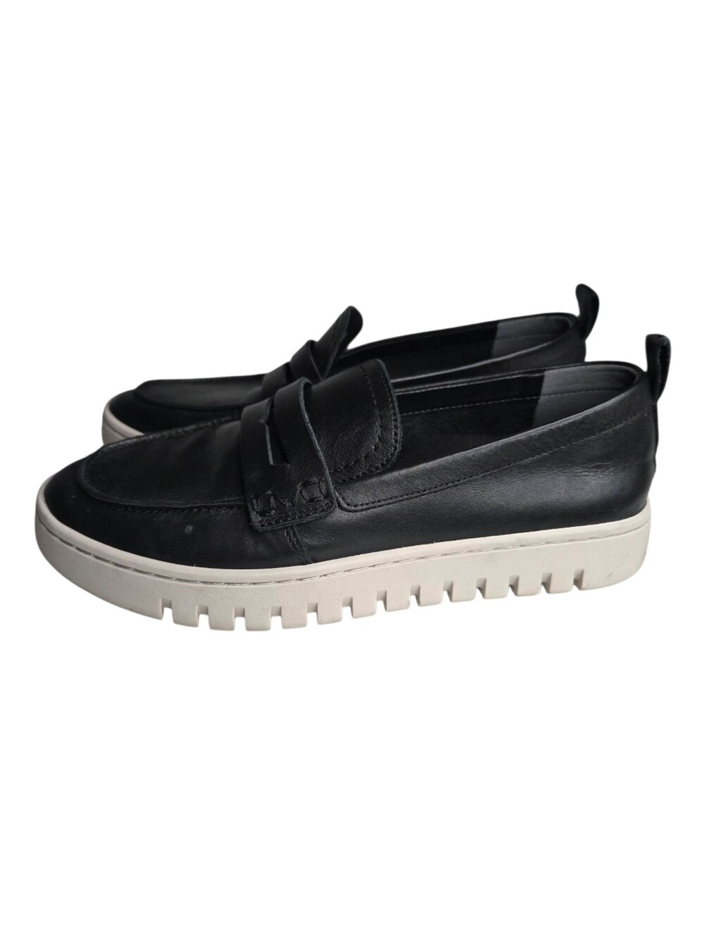 VIONIC Women's Uptown Loafer Black Leather Size 6 EU 36 Comfort Casual Slip On